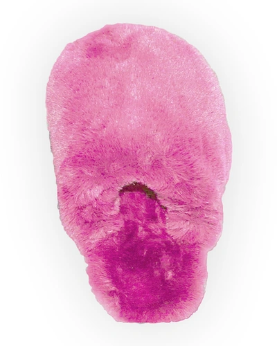 Shop Apparis Melody Faux-fur Slippers In Sugar Pink