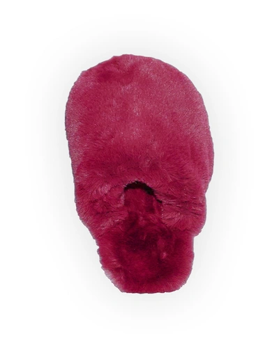 Shop Apparis Melody Faux-fur Slippers In Raspberry