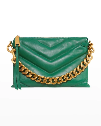 Shop Rebecca Minkoff Edie Maxi Crossbody Bag In Emerald