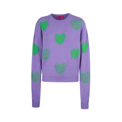 Shop Ireneisgood Fuxia Crop Sweater