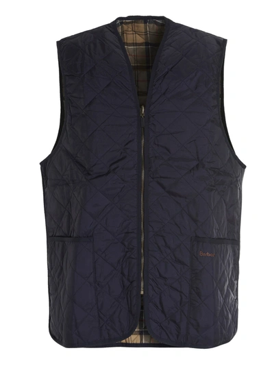 Shop Barbour Quilted Zip In Navy