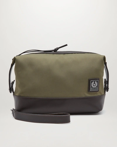 Shop Belstaff Kit Wash Bag Unisex In Olive