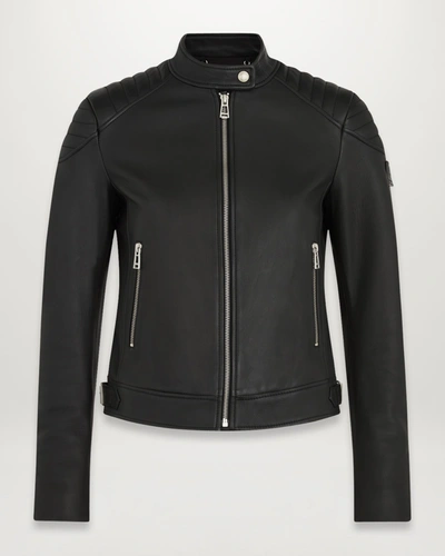 Shop Belstaff Mollison Jacke Für Damen Nappa Leather In Black