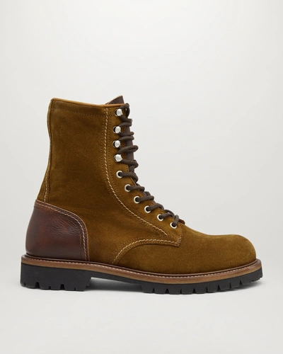 Shop Belstaff Marshall Lace Up Boots In Tobacco