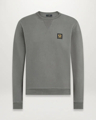 Shop Belstaff Sweatshirt M In Granite Grey