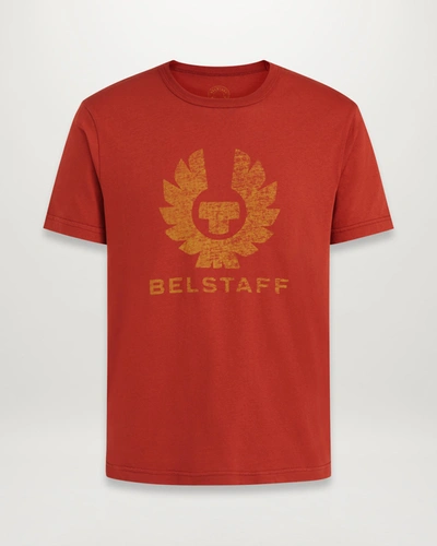 Shop Belstaff Coteland T-shirt In Red Ochre/harvest Gold