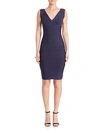 HERVE LEGER V-Neck Bandage Dress