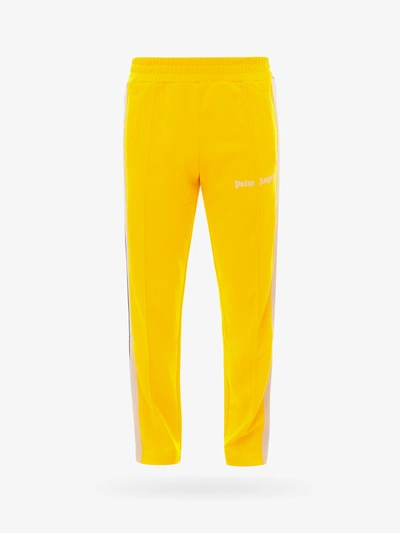 Shop Palm Angels Trouser In Yellow