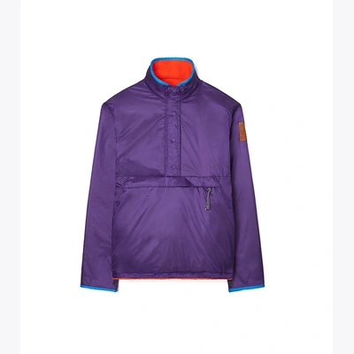 TORY SPORT WENDBARE PULLOVERJACKE AUS NYLON UND LAMMFELL 192485929836