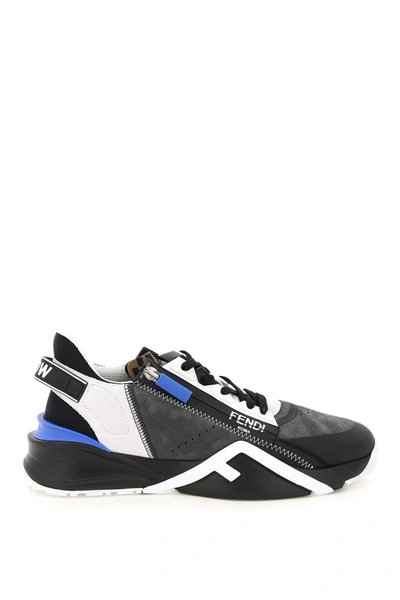 Fendi Flow Low-top Sneakers In Grey,black,blue | ModeSens