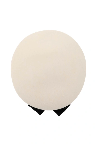 Shop Maison Michel Abby Felt Beret With Bow In White