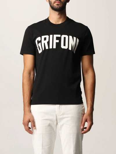 Shop Mauro Grifoni T-shirt  Men In Black