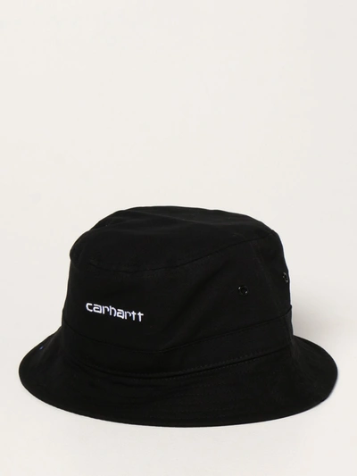 Shop Carhartt Camouflage Fisherman Hat In Black
