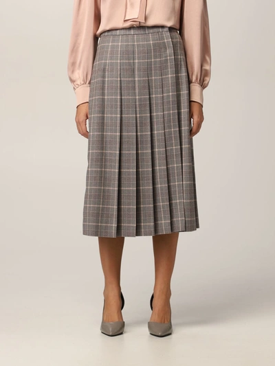 Shop Alberta Ferretti Skirt  Women In Grey