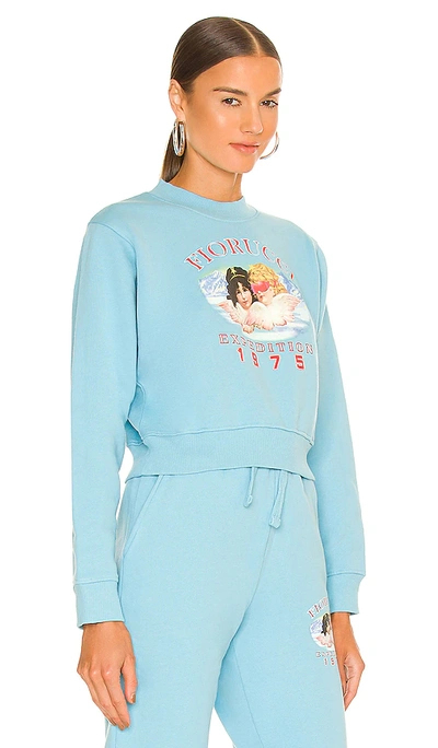Shop Fiorucci Arctic Angels Baby Sweatshirt In Baby Blue