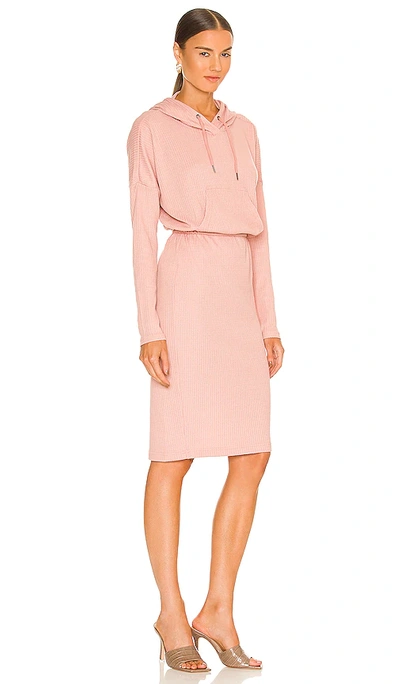 Shop Bcbgeneration Hooded Midi Dress In Pink