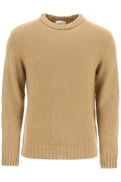 Shop Gm77 Extrafine Wool Crew Neck Sweater In Camel (beige)
