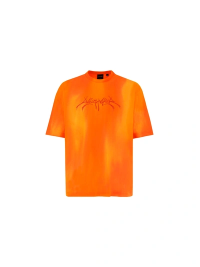 Shop Daily Paper T-shirt In Washed Orange