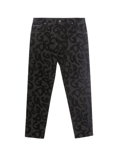 Shop Dolce & Gabbana Trouser In Grey