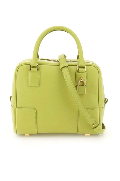 Shop Loewe Amazona 19 Nappa Leather Bag In Green