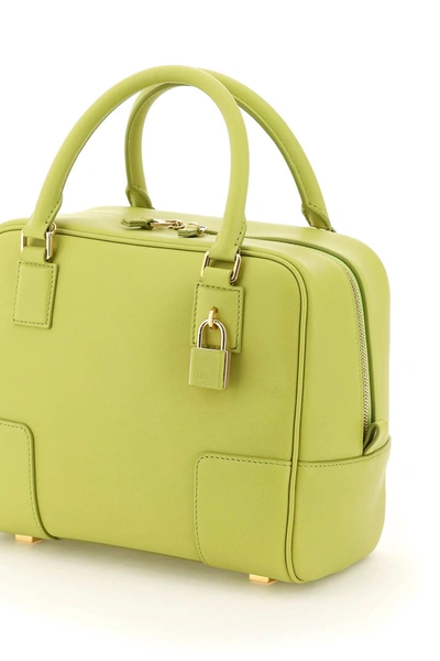 Shop Loewe Amazona 19 Nappa Leather Bag In Green