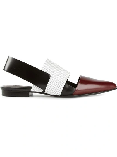 Alexander Wang Irene Slingback Flat In Maroon