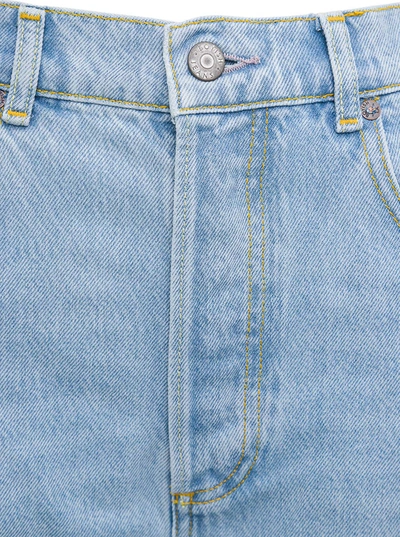 Shop Boyish Blue Denim Jeans With Tears Details