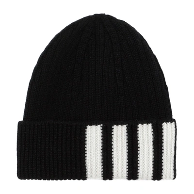 Shop Thom Browne Rib Hat In Black