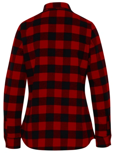 Shop Woolrich Two-tone Cotton Pemberton Shirt In Red