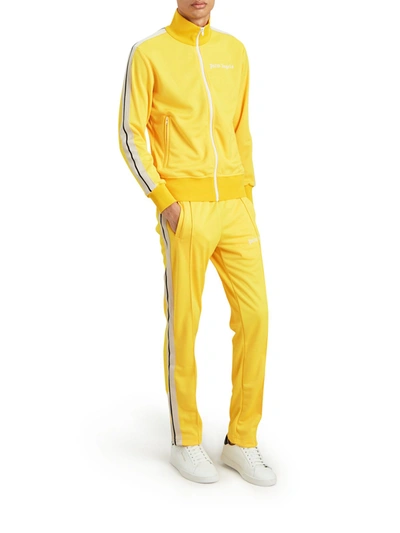 Shop Palm Angels Track Pants In Yellow & Orange