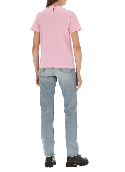 Shop Moschino T-shirts And Polos In Fantasia Rosa