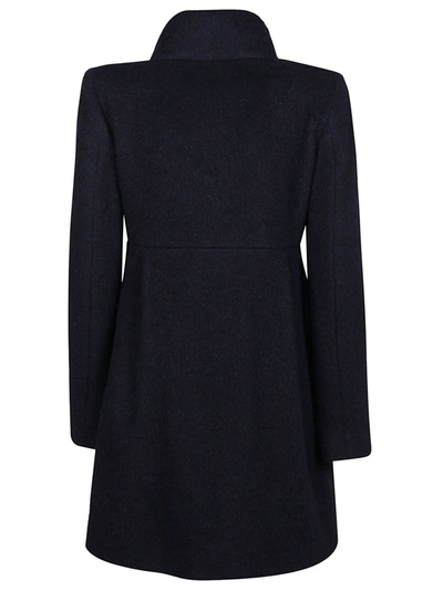 Shop Fay Women's Blue Wool Coat