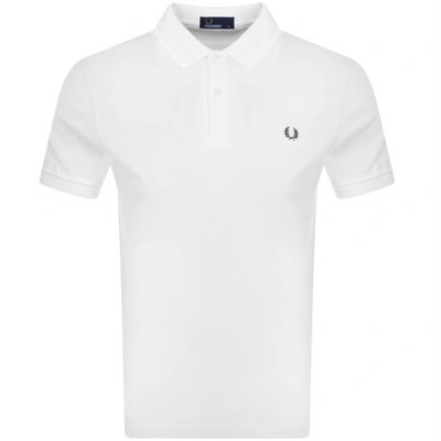 Shop Fred Perry Polo T Shirt White