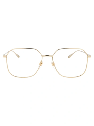 Shop Gucci Gg1032o Glasses In 005 Gold Gold Transparent