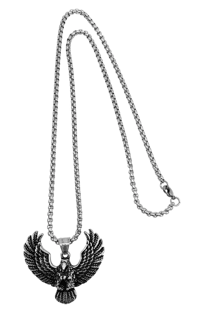 Shop Adornia Water Resistant Eagle Pendant Necklace In Silver