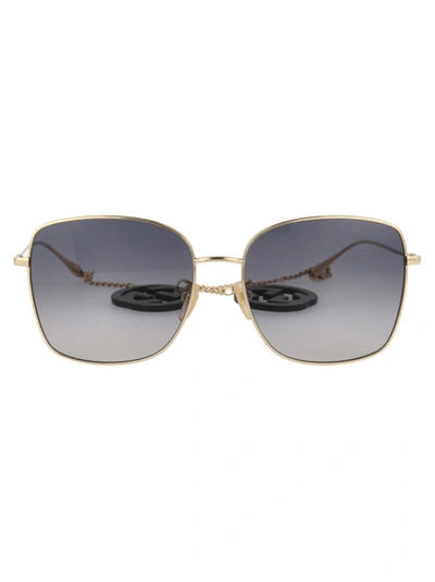 Shop Gucci Gg1030sk Sunglasses In 001 Gold Gold Grey
