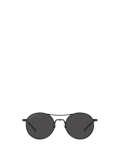 Shop Saint Laurent Sl 421 Black Sunglasses