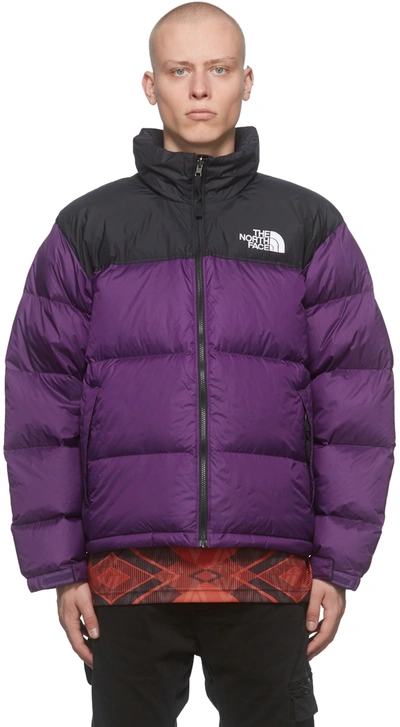 Shop The North Face Purple & Black 1996 Retro Nuptse Jacket In Jc0 Grv Prp