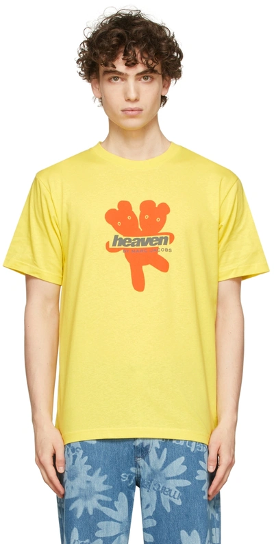 Yellow Heaven By Marc Jacobs 'heaven' Logo T-shirt