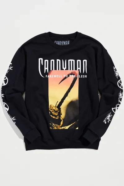 Shop Urban Outfitters Candyman Crew Neck Sweatshirt In Black