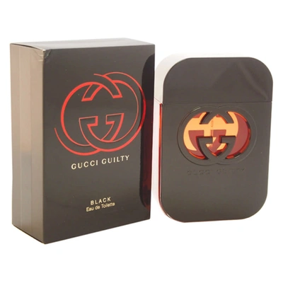 Shop Gucci Guilty Black By  Edt Spray 2.5 oz (75 Ml) In Red   / Black / Pink