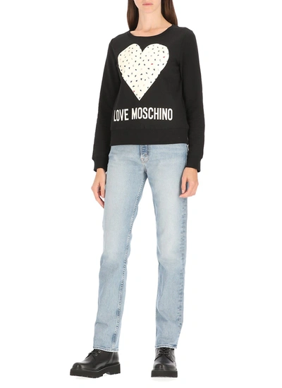 Shop Love Moschino Sweaters Black In Nero