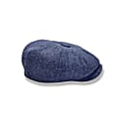 Mister Miller - Master Hatter Women's Rileys Trail Bakerboy Hat In Navy Blue Black Harris Tweed In Bakerboy