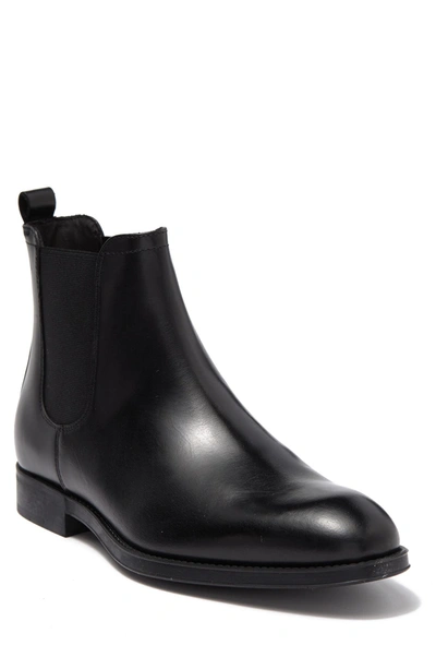 Shop To Boot New York Weaver Leather Chelsea Boot In Nero