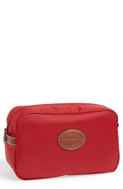 Shop Longchamp Le Pliage Toiletry Case In Red