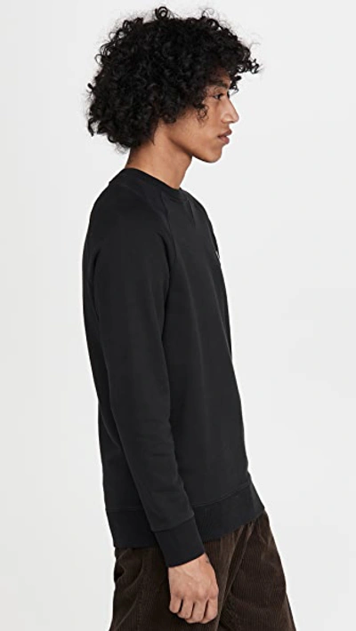 Shop Maison Kitsuné Fox Head Patch Classic Sweatshirt Black