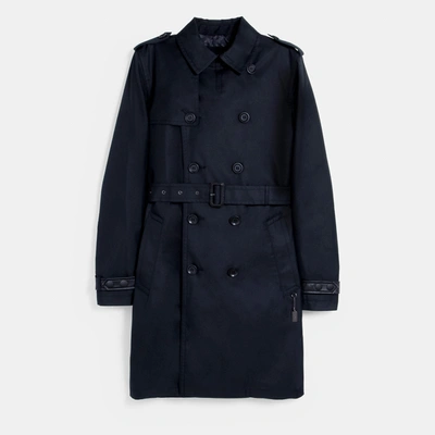 Shop Coach Trench Coat In Black