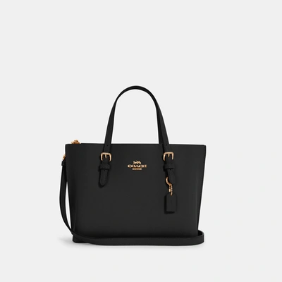Shop Coach Mollie Tote Bag 25 In Black