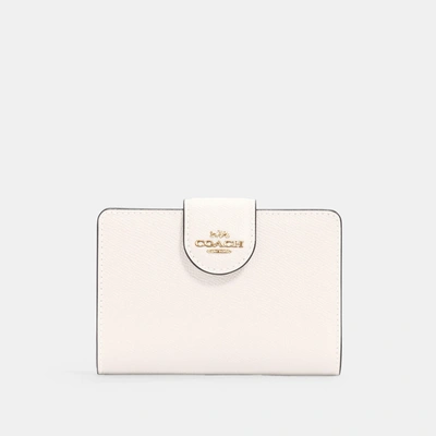 Coach Outlet Medium Corner Zip Wallet - White