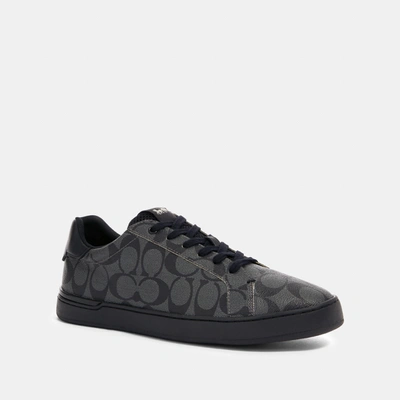 Shop Coach Clip Low Top Sneaker In Grey